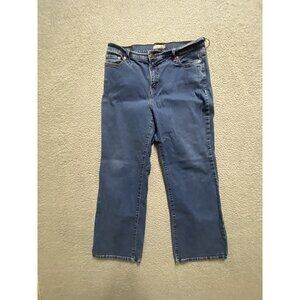 Levis 512 Red Tag Jeans Womens 16 Blue Perfectly Slimming Short Denim St…